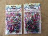 6Packets Plastic Loose Beads Star Flower Etc. Assorted