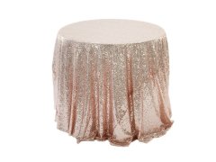 (image for) 1Pc Rose Gold Sequin Table Cloth Cover Backdrop Wedding Party 12