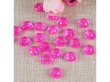 (image for) 500g (2600Pcs) Rondelle Faceted Arylic Loose Bead 8mm Pink
