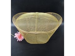(image for) 4Pcs Wire Mesh Basket w/Lid Home Storage 33.5x24.5x30cm
