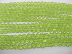 (image for) 50 Strands Green Round Faceted Glass Beads be-g-ch13