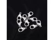 (image for) 500 12mm Silver Plated Lobster Claw Clasp Jewelry Finding