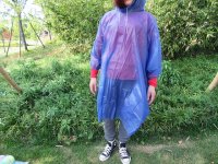 5Pcs New HQ Adult Plastic Disposable Raincoats Mixed