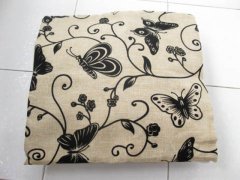 2Pcs HQ Dark Ivory Butterfly Hemp Pillow Cushion Covers 43cm 2Pcs HQ Dark Ivory Butterfly Hemp Pillow Cushion Covers 43cm
