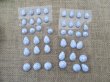 (image for) 10Packets X 42Pcs Flat Back Self Adhesive Sticky Gems Embellishm