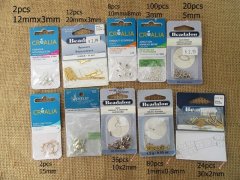 (image for) 12Sheet Snap Hook Closing Crimp Beads Bails Jump Ring Etc Jewelr