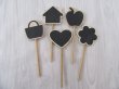 (image for) 36Pcs Chalk Board Placards Blackboard Signs Message Memo