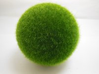 10 Green Artificial Foam Moss Ball D??cor 80mm Dia.