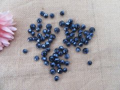 (image for) 450g Black Rondelle Faceted Crystal Beads Various Size