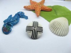 (image for) 4x5pcs New Black Cross Chinese Handcrafted Buttons