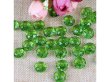 (image for) 500g (2600Pcs) Rondelle Faceted Arylic Loose Bead 8mm Green
