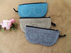 (image for) 20Pcs Classic Eye Glasses Zipper Pouch Bag Case Storage