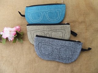 20Pcs Classic Eye Glasses Zipper Pouch Bag Case Storage (image for) 20Pcs Classic Eye Glasses Zipper Pouch Bag Case Storage