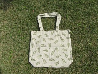 6Pcs Green Leaf Hemp Handbag Shopping Bag 39x33x9cm (image for) 6Pcs Green Leaf Hemp Handbag Shopping Bag 39x33x9cm