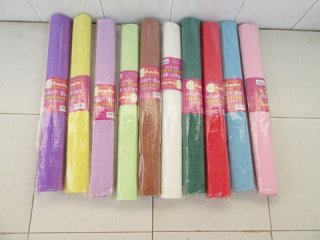 10 Roll Single-Ply Crepe Paper Arts & Craft Mixed 250x50cm