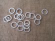 (image for) 100Pcs Silver Color Twisted Circle Beads DIY Jewelry Finding