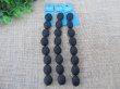 (image for) 12Strands x 8Pcs Black Rubber Bead Beaded Unfinished Bracelets