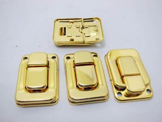 20X Golden Plated Metal Boxes Case Toggle Catch Latch