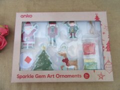 (image for) 1Set DIY Sparkle Gem Art Ornaments Christmas Tree Hanging Decor