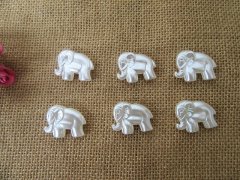 (image for) 50Pcs Simulate Pearl Elephant Beads Jewelry Craft Making