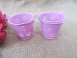 12Pcs Purple Snowflake Mini Bucket Wedding Bomboniere Favor