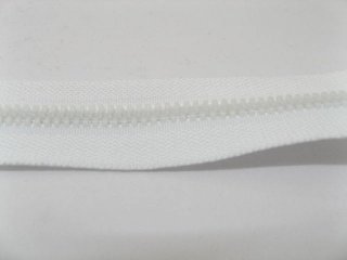 50Strands X 70 Centimeters White Coil Zipper Tape Chain