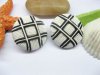 4x5Pcs New White & Black Round Handcrafted Buttons