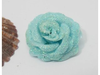 300 Blue Artificial Rose Flower Head Buds 35x18mm