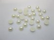 2500Pcs 8mm Ivory Semi-Circle Simulated Pearl Bead Flatback (image for) 2500Pcs 8mm Ivory Semi-Circle Simulated Pearl Bead Flatback
