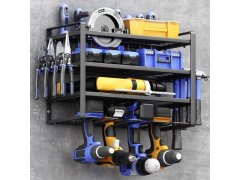 (image for) 4-Layer Wall Mount Power Tool Organizer Storage Rack Garage