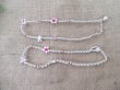 12Pcs Hemp Cord Handmade Knitted Necklaces With Pink Frangipani (image for) 12Pcs Hemp Cord Handmade Knitted Necklaces With Pink Frangipani