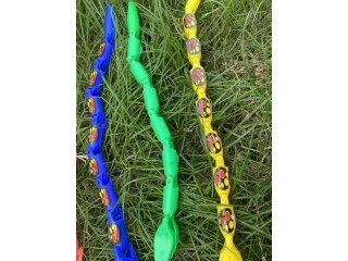 4Pkt x 8Pcs Jointed Plastic Wiggle Moving Snake Toy Mixed