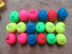 (image for) 100 Funny Fake Bouncing Egg Ball with Emoji Prank Joke Party Fav