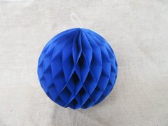 (image for) 10X Orange Tissue Paper Pom Poms Honeycomb Balls Lanterns