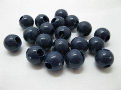 (image for) 170Pcs Navyblue Round Beads 18mm dia.