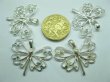(image for) 50 Metal Dragonfly Pendants Jewelery Finding