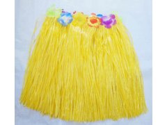 (image for) 5Pcs Dress-up Hawaiian Yellow Hula Skirt 40cm