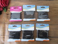 (image for) 12Sheets Black Sewing Elastic Stretch Tape Trim Sewing Craft cf-