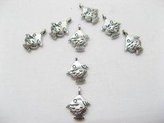 (image for) 200 Silver Tropical Fish Pendants Charms Finding