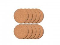 6Pkt x 4Pcs Resistant Reusable Cork Coasters Coffee Drinks Tea