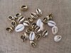 100Pcs Natural & Golden Shell Pendants Beads Wedding Decoration 100Pcs Natural & Golden Shell Pendants Beads Wedding Decoration