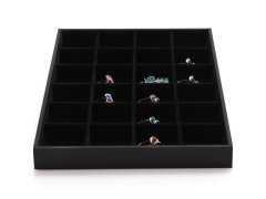 (image for) 1Pc Black 24 Compartment Pendant Beads Necklaces Organizer Jewel