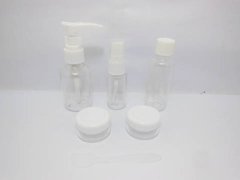 (image for) 4Set 6in1 Plastic Empty Travel Cosmetic Bottle with Bag