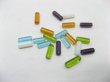 (image for) 1000gram Plastic Tube Beads Mixed Color