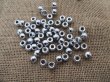 2100pcs Silver Plated Pony Beads Jewelry Finding 9x6mm