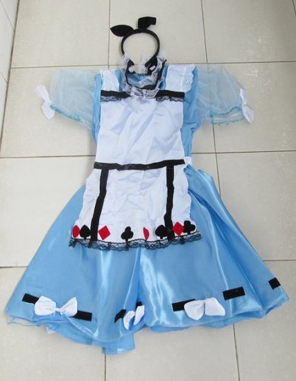 1Set Cosplay Costume Servant Maid Outfits Party Dress Set 0-9 - Click Image to Close