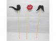 40Pcs Photo Booth Prop Wedding Party Moustache & Lips On A Stick