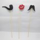 40Pcs Photo Booth Prop Wedding Party Moustache & Lips On A Stick