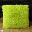 1Pc Green Fluffy Pillow Cover 43cm Plush Decorative Cushion Case for Sofa Bed (image for) 1Pc Green Fluffy Pillow Cover 43cm Plush Decorative Cushion Case for Sofa Bed