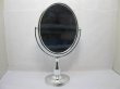 (image for) 1X New Pedestal Oval Makeup Mirror Double Sided 3x Magnify